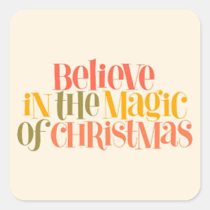 Langsames Lifestyle Design Quadratischer Aufkleber