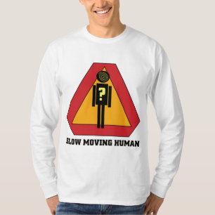 Langsames Menschen-Zeichen langes Sleve Shirt