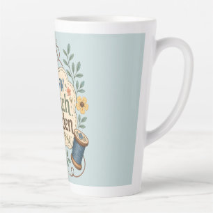 Langsames Nähen Garten Cottagecore Floral Stickere Milchtasse