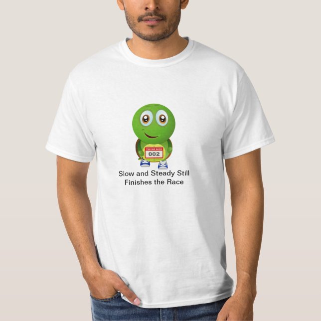 Langsames und beständiges Laufschildkröten T-Shirt (Vorderseite)