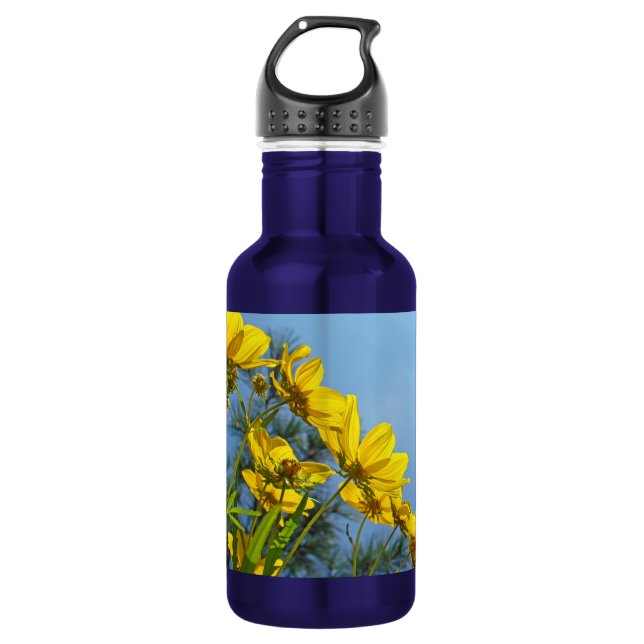 Langschnabelblume Wildblume Trinkflasche (Vorderseite)