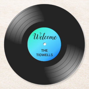 Langspielplattenkundenspezifische Runder Pappuntersetzer