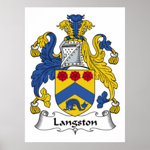 Langston Familienwappen Poster