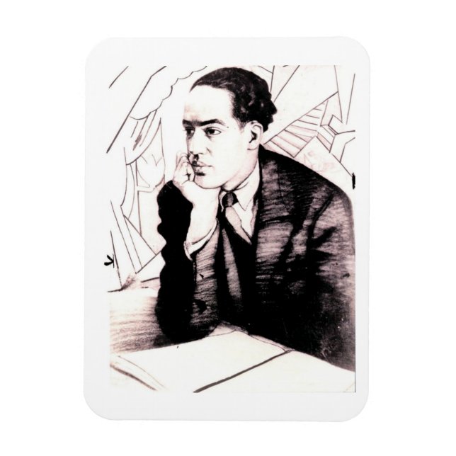 Langston Hughes, amerikanischer Dichter Magnet (Vertikal)