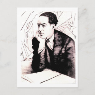 Langston Hughes, amerikanischer Dichter Postkarte