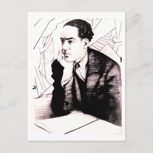 Langston Hughes, amerikanischer Dichter Postkarte (Vorderseite)