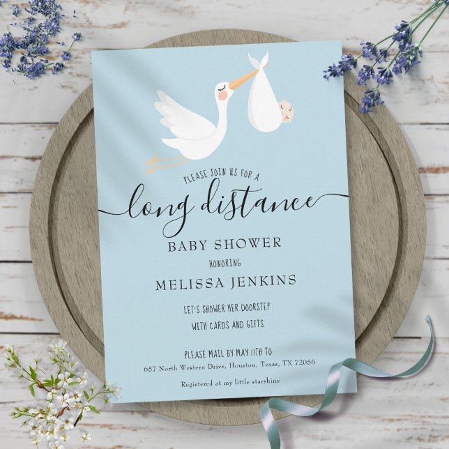 Langstrecken-Baby-Sprinkle-Dusche per Post Einladung (Long Distance Shower Baby Sprinkle By Mail Invitation)