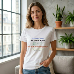 Langstrecken-Beste-Freund-Shirt Lustiges passendes T-Shirt