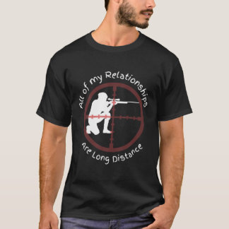 Langstrecken-Beziehung zwischen Sniper und Shootin T-Shirt