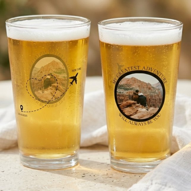 Langstrecken-Beziehungsfoto  Glas (Long Distance Relationship Photo Glass
)