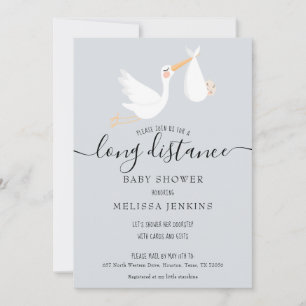 Langstrecken-Dusche / Streuen per Post Einladung