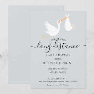 Langstrecken-Dusche / Streuen per Post Einladung