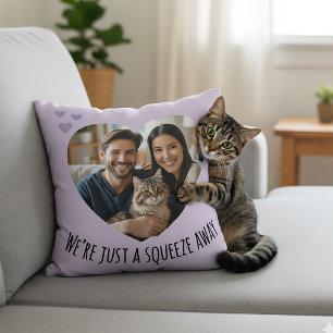 Langstrecken-Hug Vermisse dich Foto-Geschenk-Hugs Kissen
