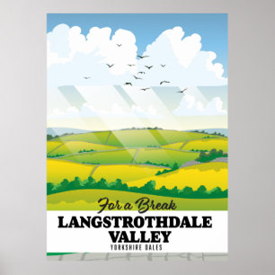 Langstrothdale tal Yorkshire Dales Poster