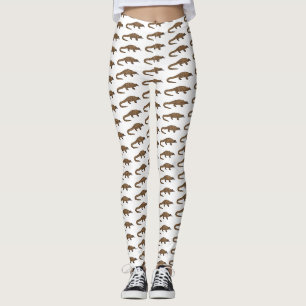 Langtailed Pangolin Cartoon Leggings