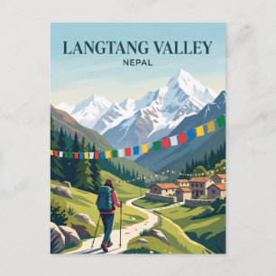 Langtang-Tal Nepal Postkarte
