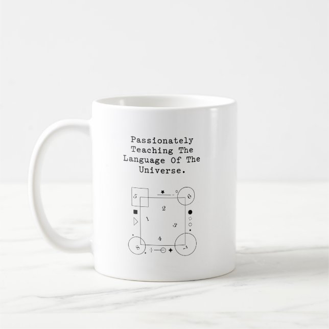 Language of Universe | Passionate Math Teaching Kaffeetasse (Links)