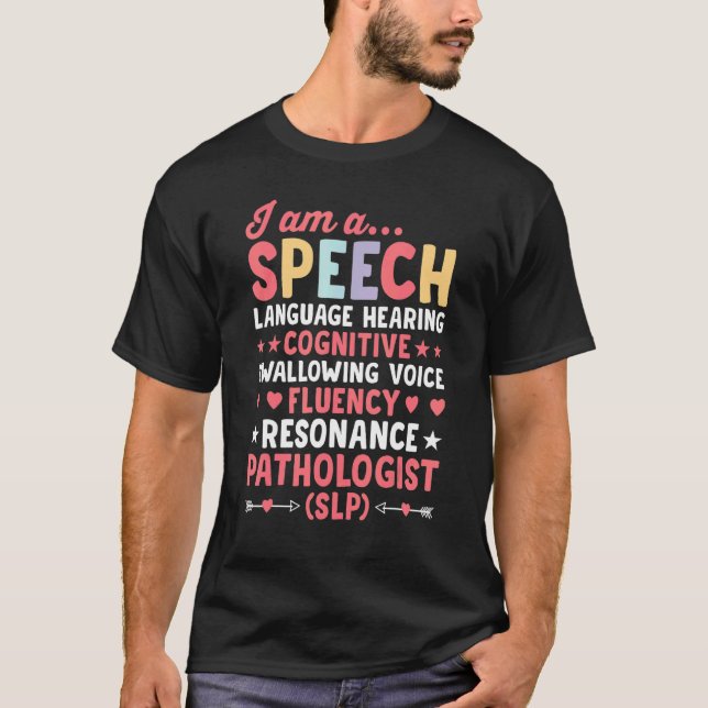 Language Therapist SLP Speech Pathologist Future S T-Shirt (Vorderseite)