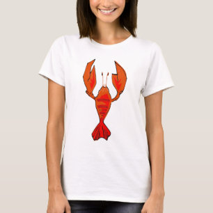 Languste oder Hummer in roter Farbe T-Shirt