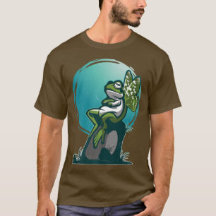 Langweilige Frosch Schmetterling Feen Grunge Ästhe T-Shirt