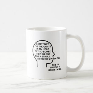 Langweilige Gedanken Lustiger Becher Tasse