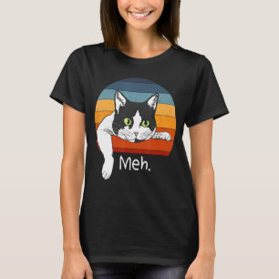 Langweilige Katze Retro Vintage Katze für Introver T-Shirt