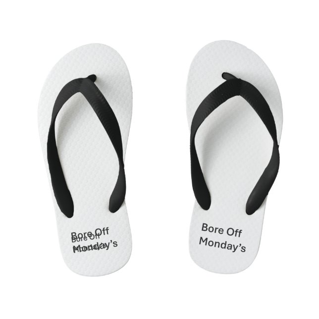 Langweilige Montagssarkastische Flip Flops (Fußbett)