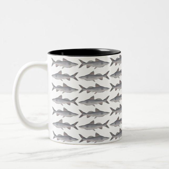 Langweißfisch Zweifarbige Tasse (Links)