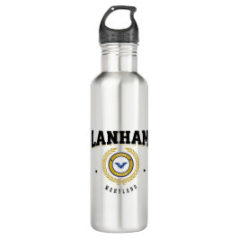 Lanham Maryland Black Edelstahlflasche