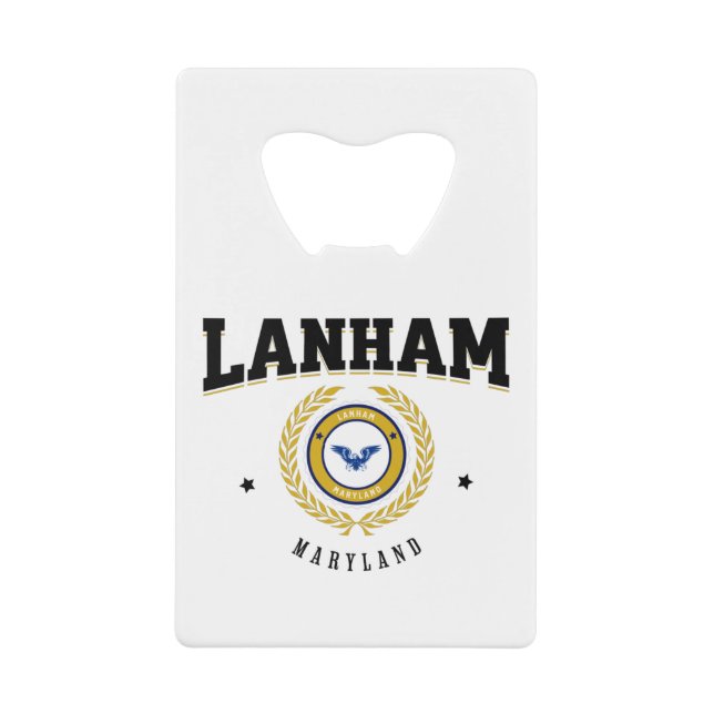 Lanham Maryland Black Geldbeutel Flaschenöffner (Vorderseite)
