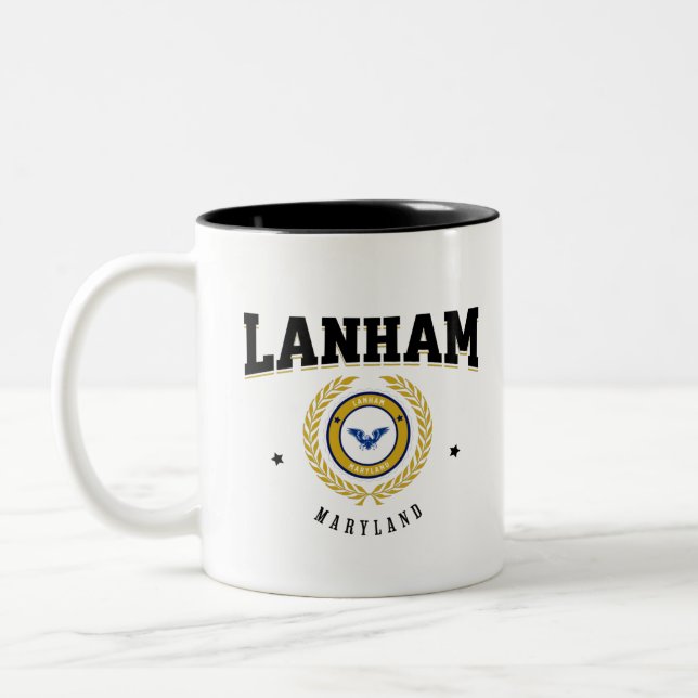 Lanham Maryland Black Zweifarbige Tasse (Links)