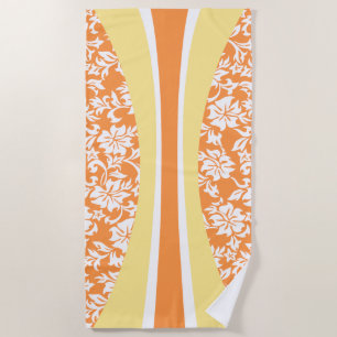 Laniakea Hawaiian Striped Surfboard - Papaya Strandtuch