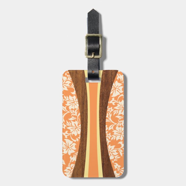 Laniakea Hawaiian Surfboard Gepäckanhänger (Vorderseite vertikal)