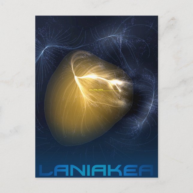 Laniakea - unser lokaler Supercluster Postkarte (Vorderseite)