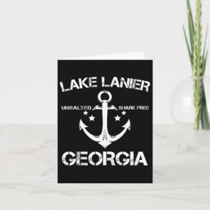 Lanier Georgia Funny Fishing Camping Summer G Karte