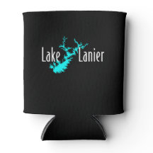 Lanier-See Georgia See Karte Bootfahren und Fische