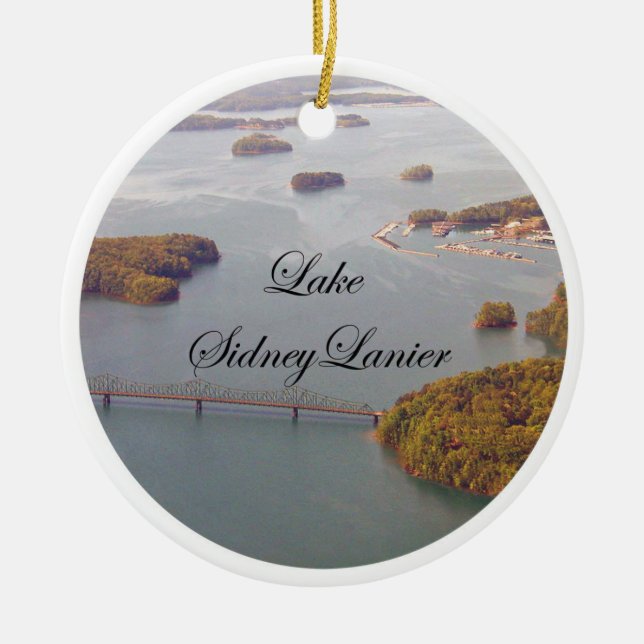 Lanier See, Lanier Georgia See, Lanier Lake Keramik Ornament (Vorne)