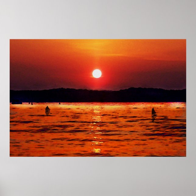 Lanier Sunset Poster (Vorne)