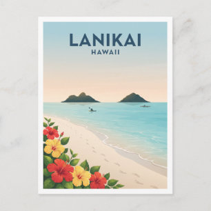 Lanikai Beach Kailua Hawaii Reise Andenken Postkarte