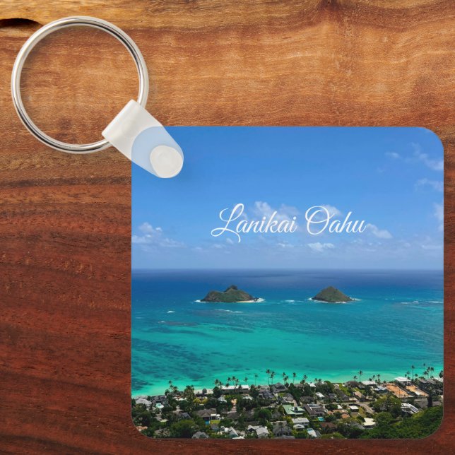 Lanikai Oahu  Schlüsselanhänger (Vorderseite)