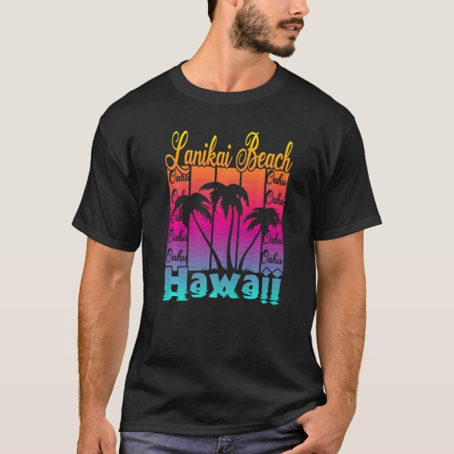Lanikai-Strand Hawaii T-Shirt (Vorderseite)