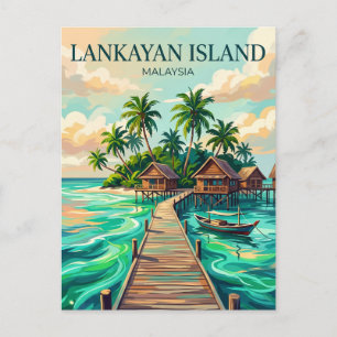 Lankayan Insel Malaysia Postkarte