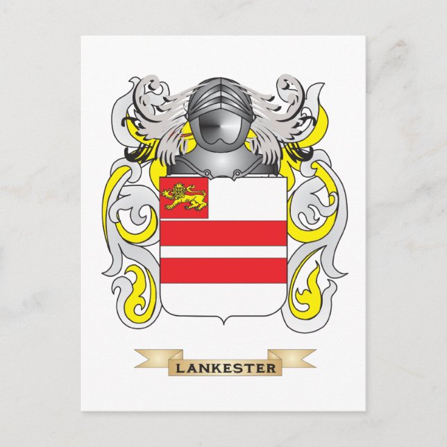 Lankester Coat of Arms (Familienwappen) Postkarte (Vorderseite)