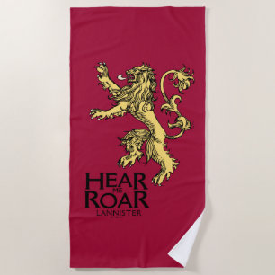 Lannister Sigil - Hören Sie mich Roar Strandtuch