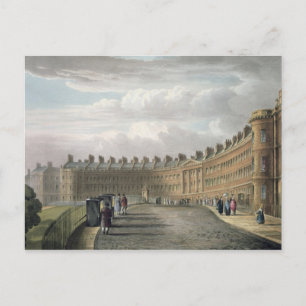 Lansdown Crescent, Bath, 1820 Postkarte