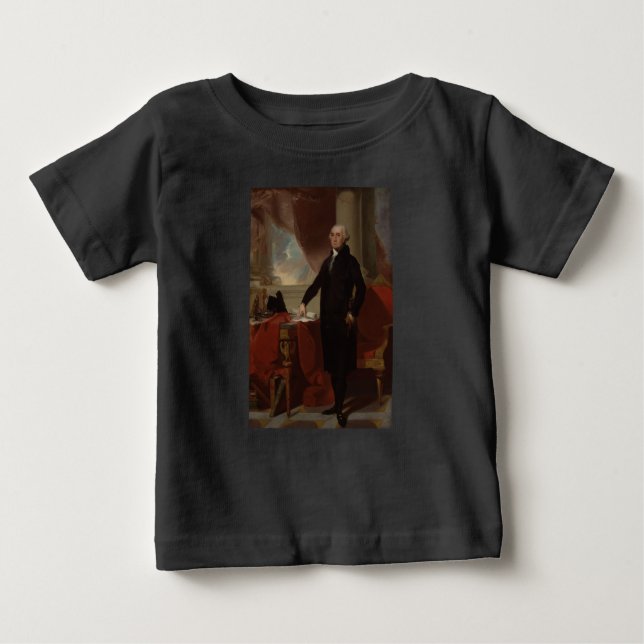 Lansdowne Portrait: US-Präsident George Washington Baby T-shirt (Vorderseite)