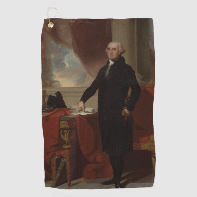 Lansdowne Portrait: US-Präsident George Washington Golfhandtuch (Vorderseite)