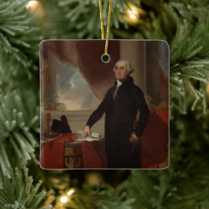 Lansdowne Portrait: US-Präsident George Washington Keramikornament