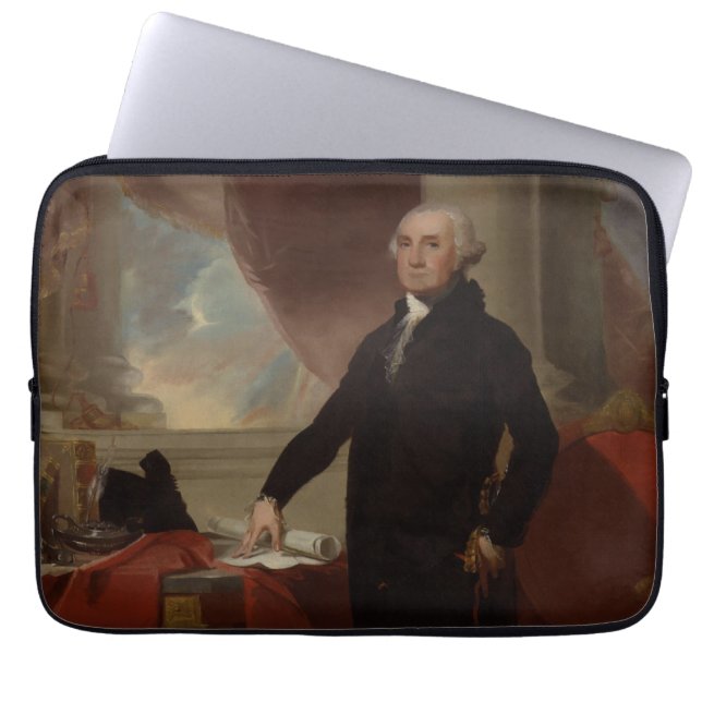 Lansdowne Portrait: US-Präsident George Washington Laptopschutzhülle (Vorderseite)