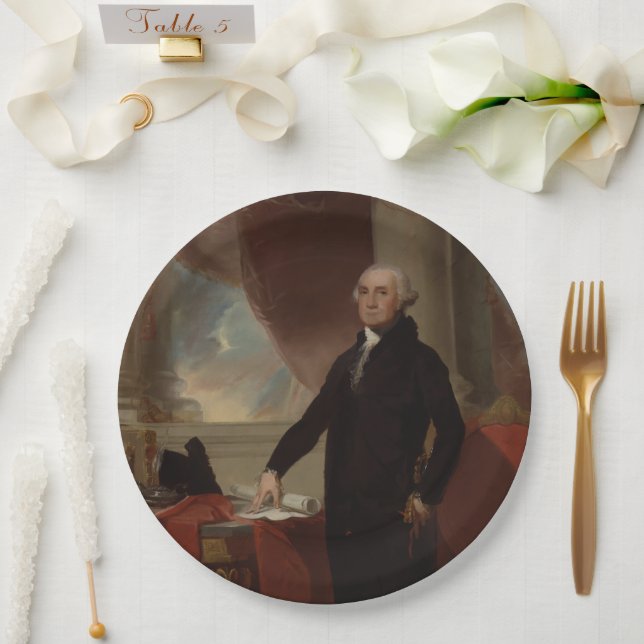 Lansdowne Portrait: US-Präsident George Washington Pappteller (Hochzeit)